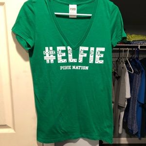 VS PINK , V neck T-shirt